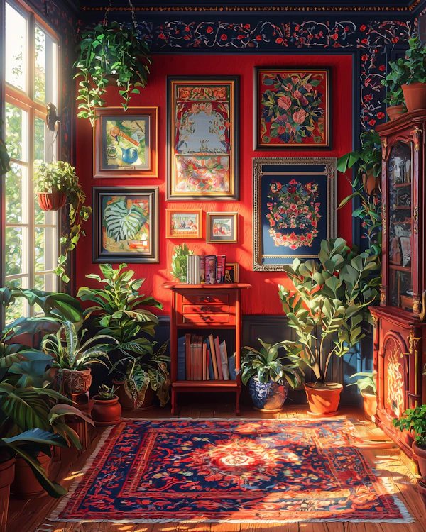 Botanical Themed Interior