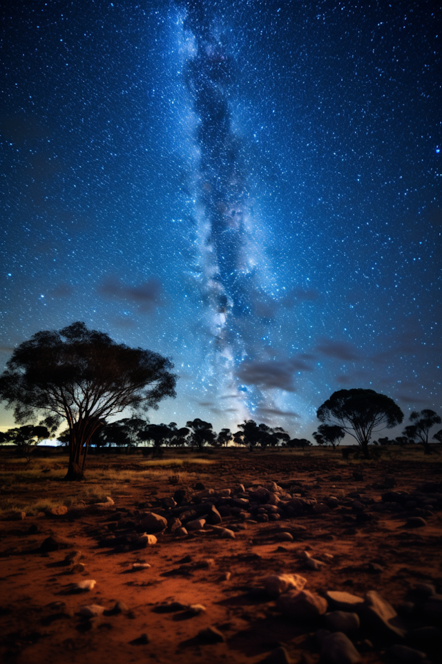 Starry Desert Solitude