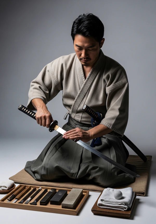 Katana Polishing Scene