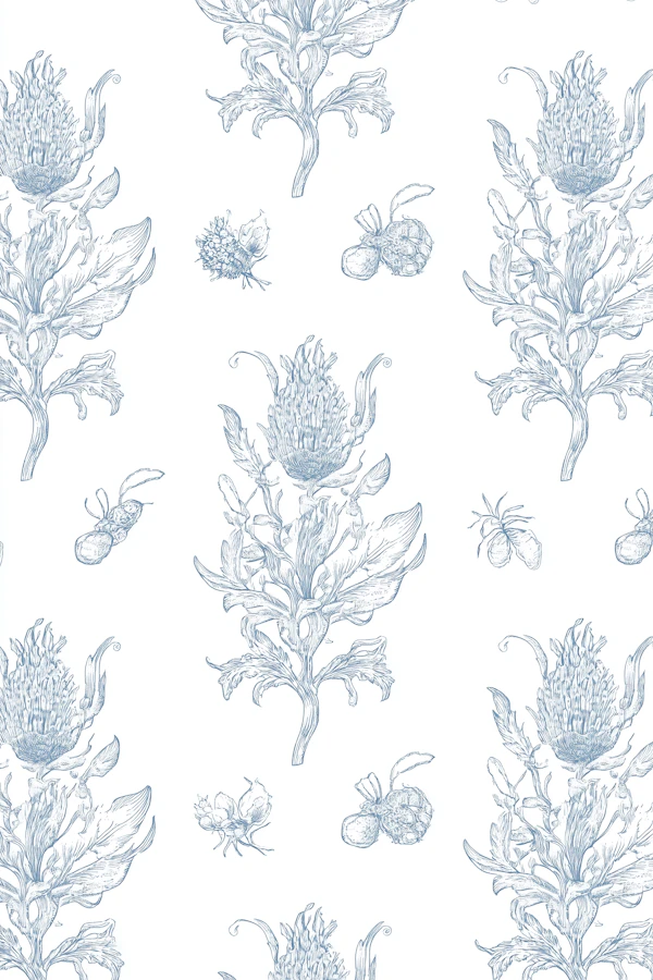 Artichoke Botanical Pattern