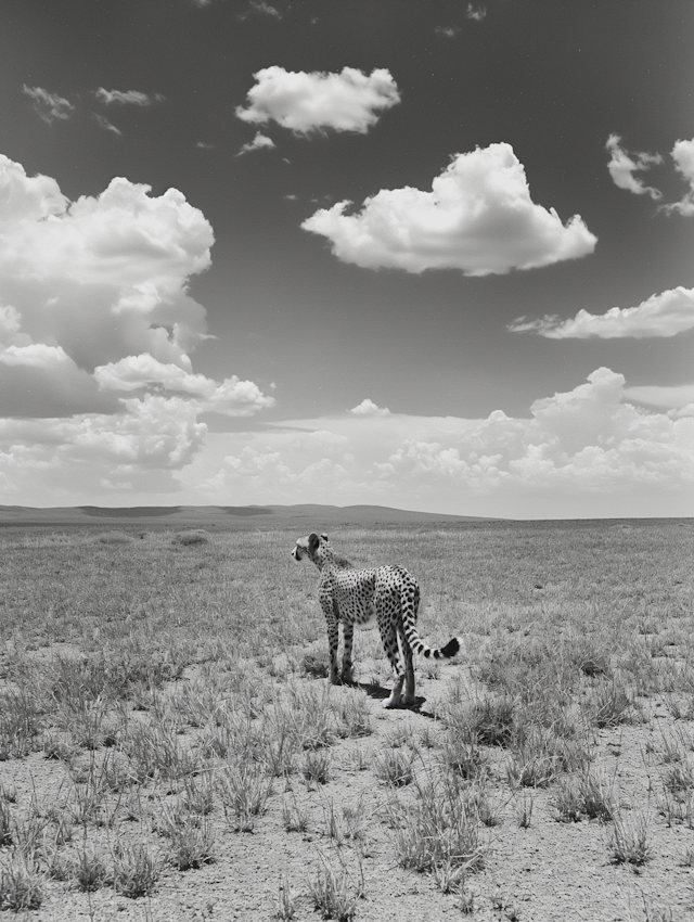 Solitary Cheetah on the Savannah