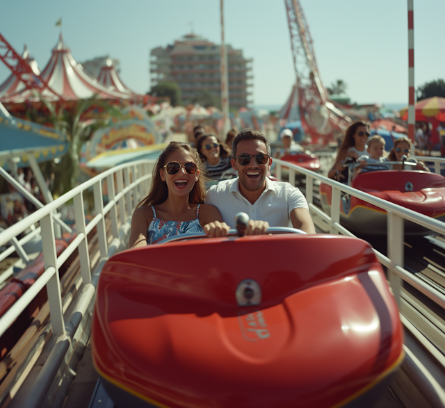 Joyful Roller Coaster Ride