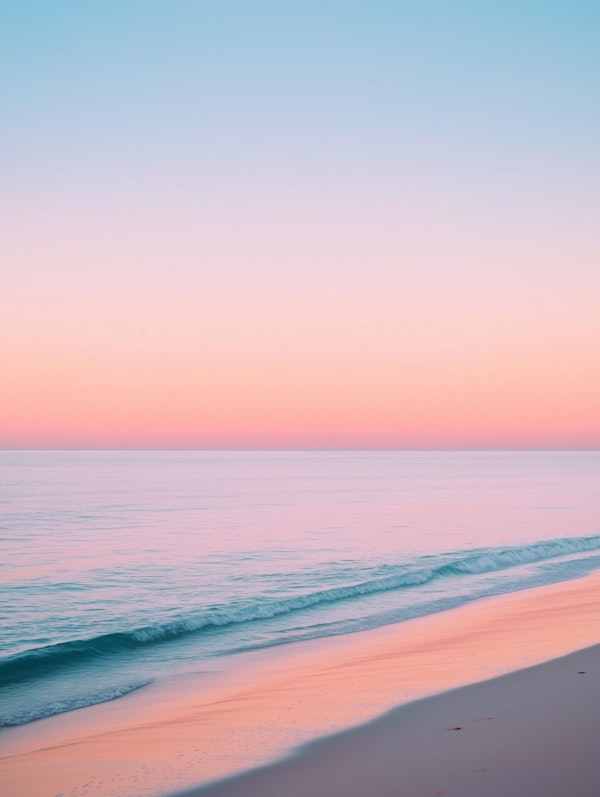 Serene Beach at Twilight