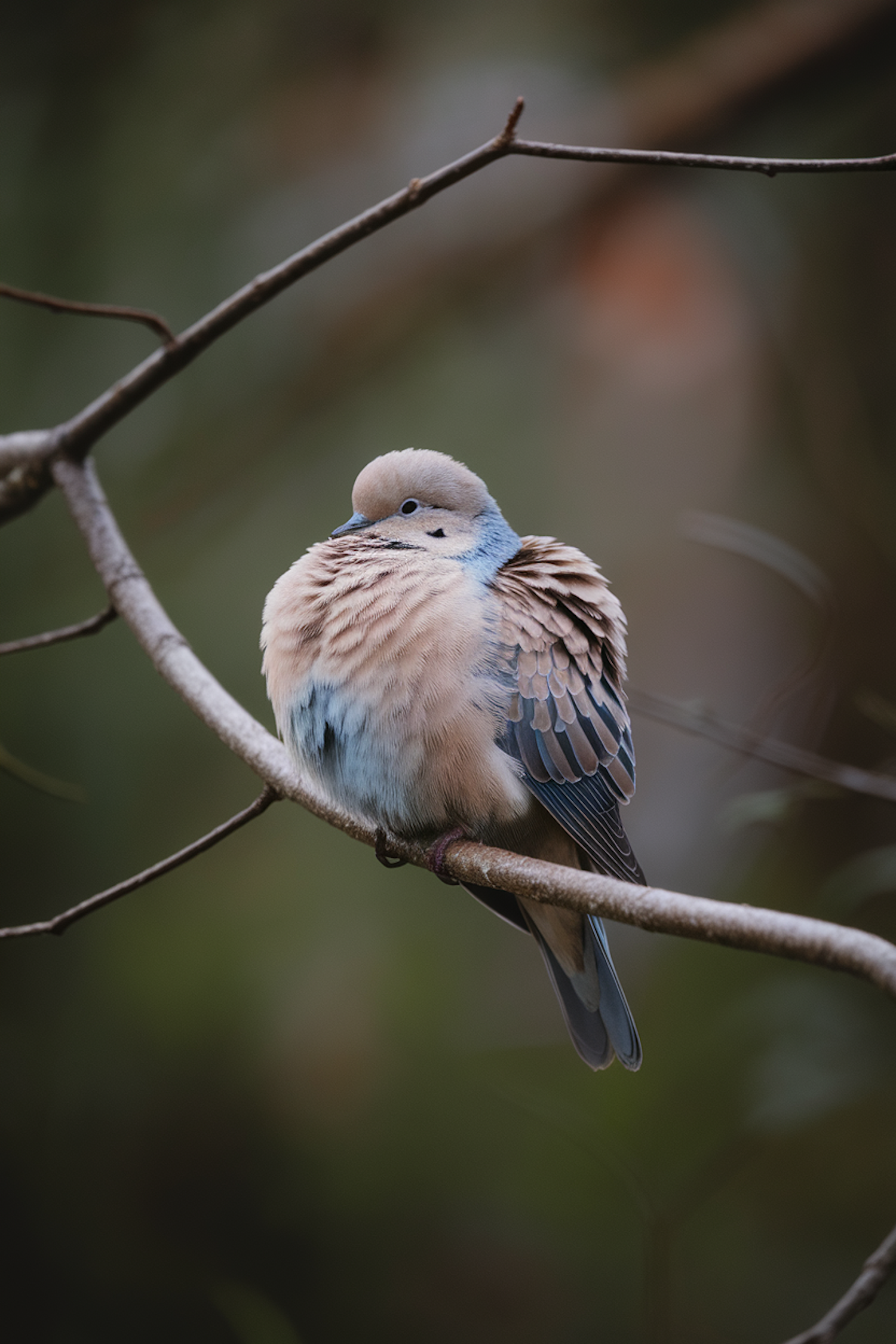 Serene Perched Dove