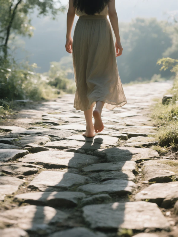 Barefoot Walk in Nature
