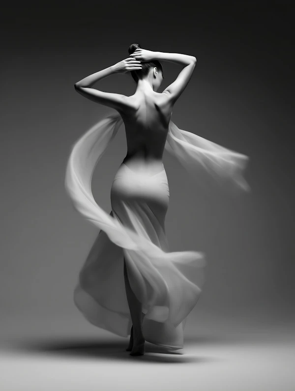 Elegant Monochrome Pose
