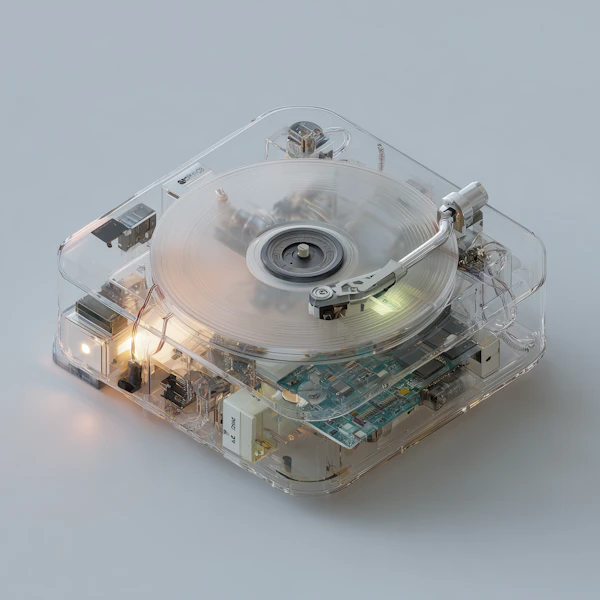Futuristic Transparent Turntable