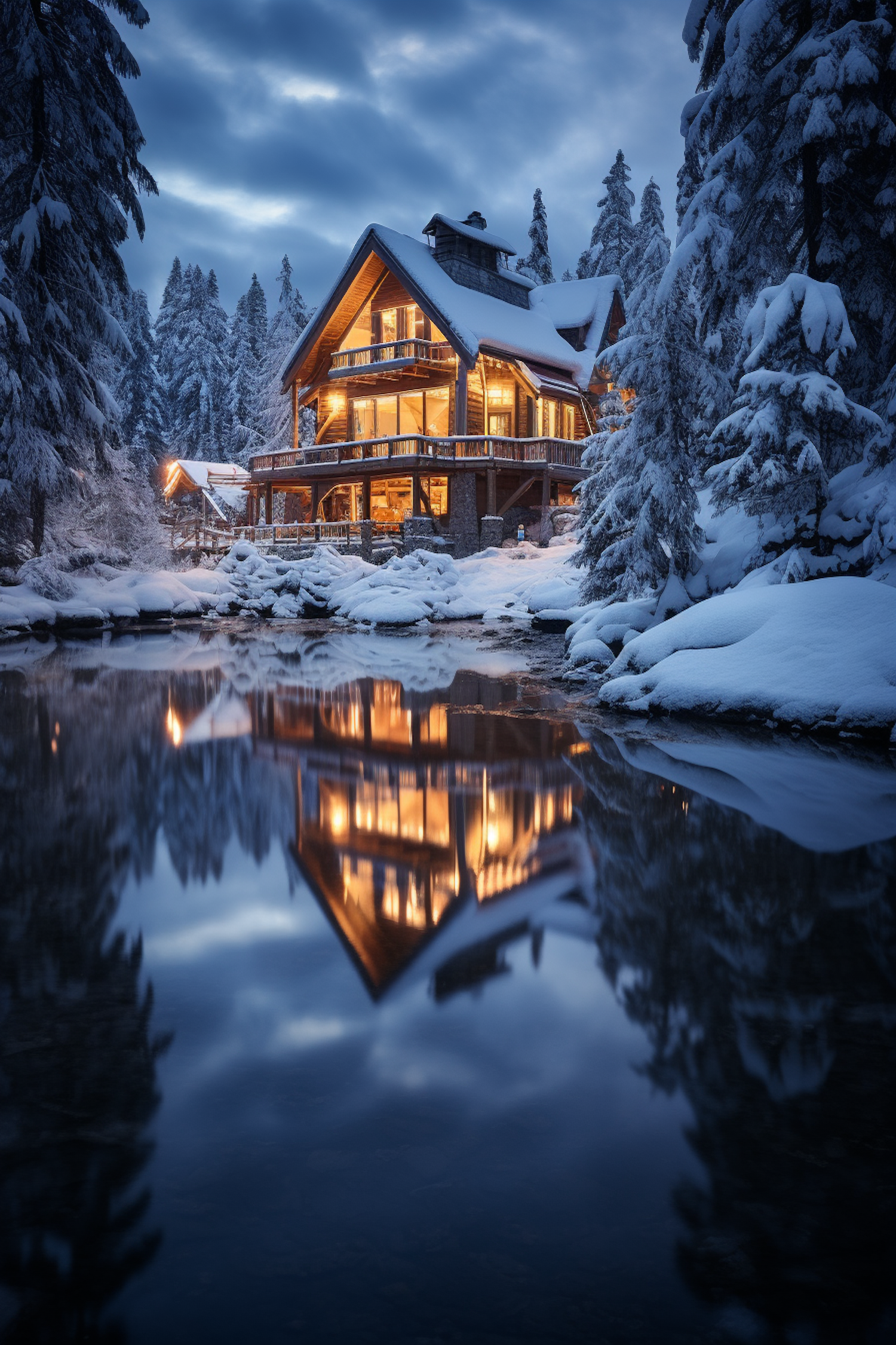 Twilight Serenity Chalet