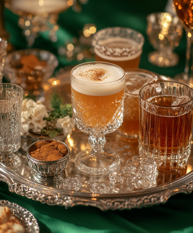 Elegant Glassware Arrangement