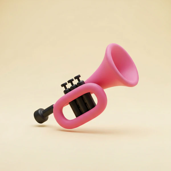 Pink Toy Trumpet