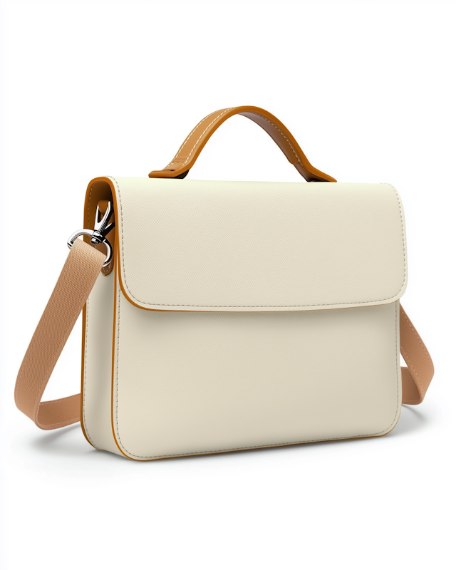 Stylish Cream Handbag