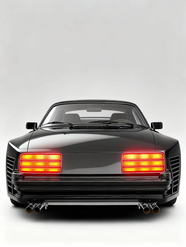 Sleek Black Sports Car