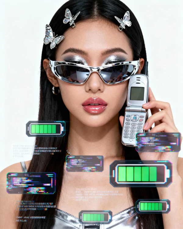 Cyberpunk Fashion Portrait