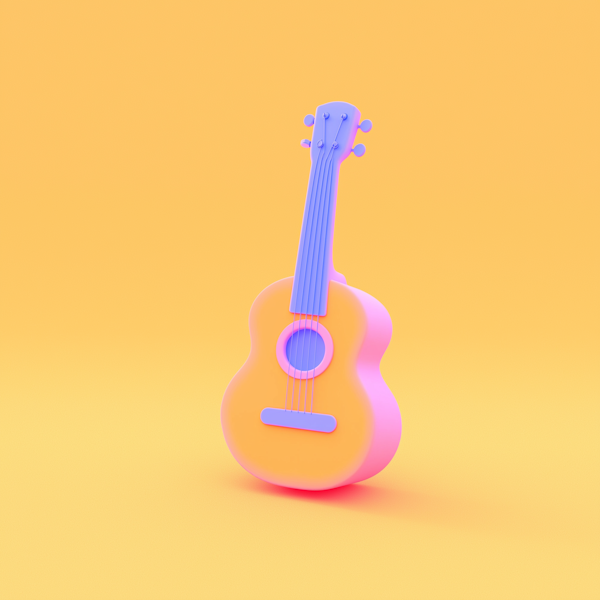 Stylized Gradient Ukulele