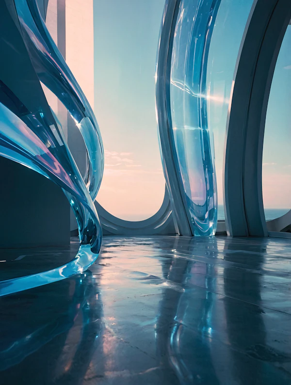 Futuristic Glass Interior