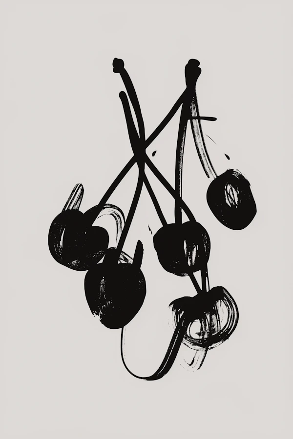 Abstract Cherry Art
