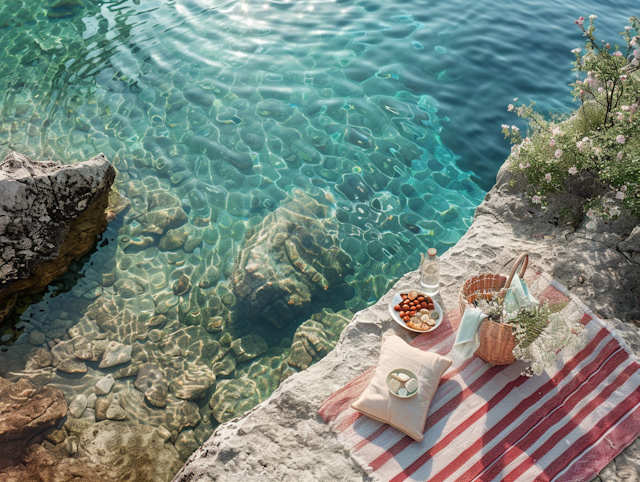 Serene Picnic by the Water