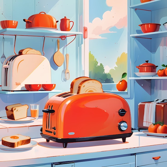 Retro Kitchen Scene