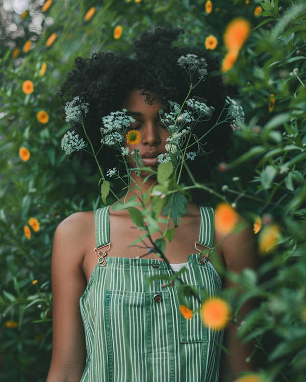 Tranquil Woman in Nature