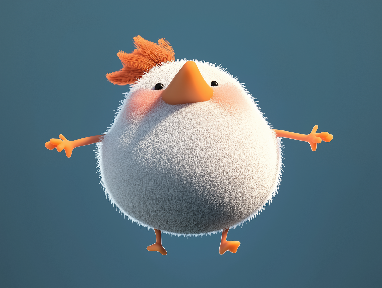 Whimsical Cartoon Bird