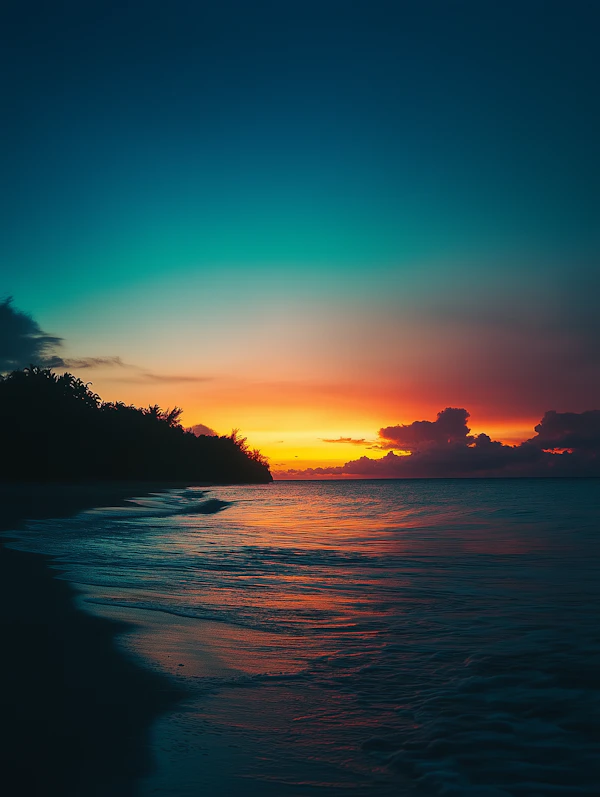 Serene Beach Sunset