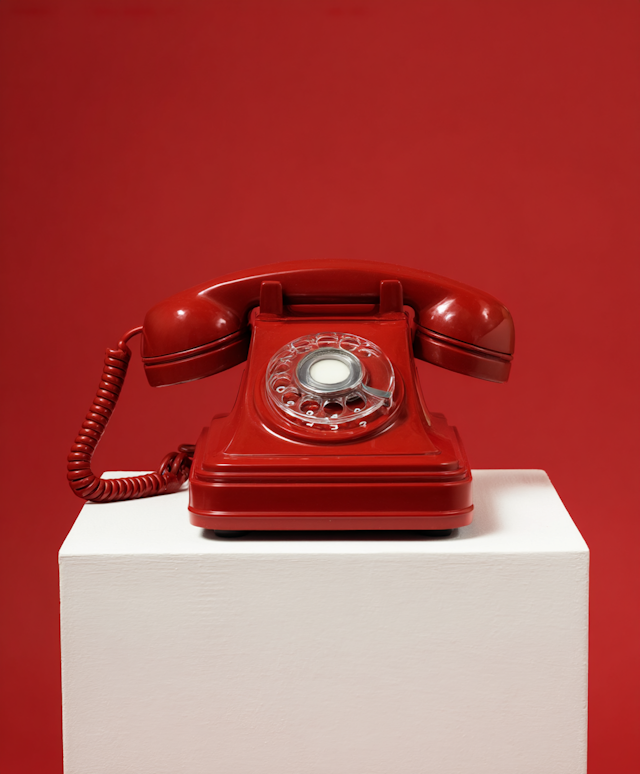 Vintage Red Telephone