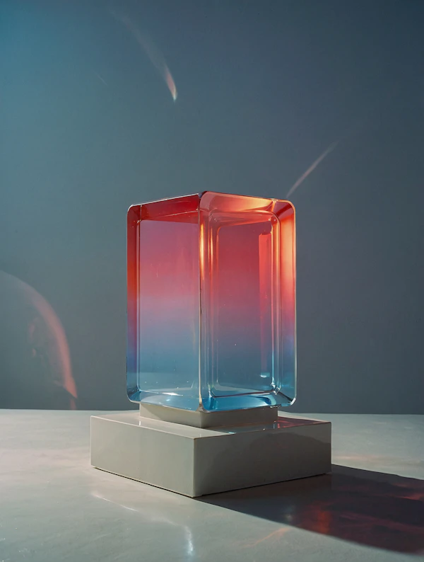 Gradient Glass Cube