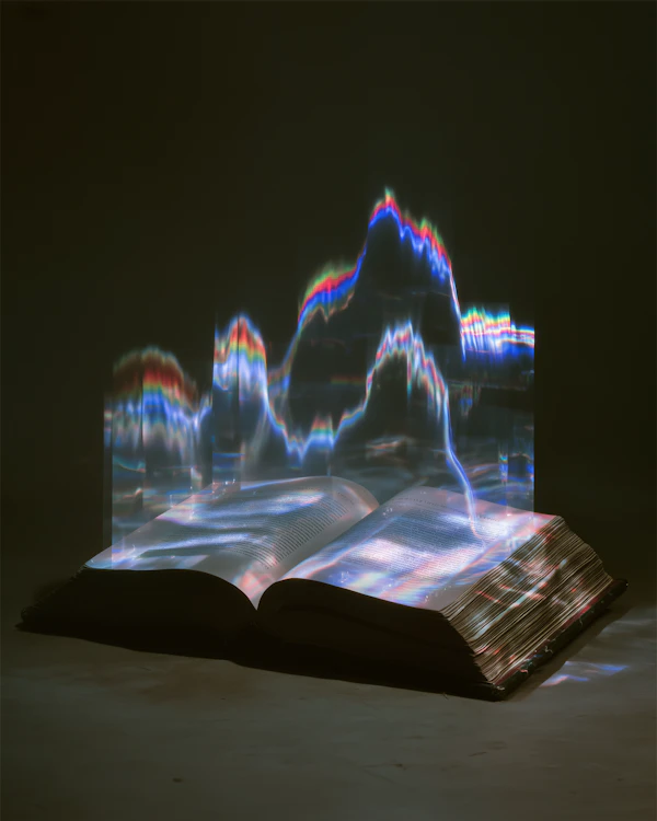 Illuminated Book Scene