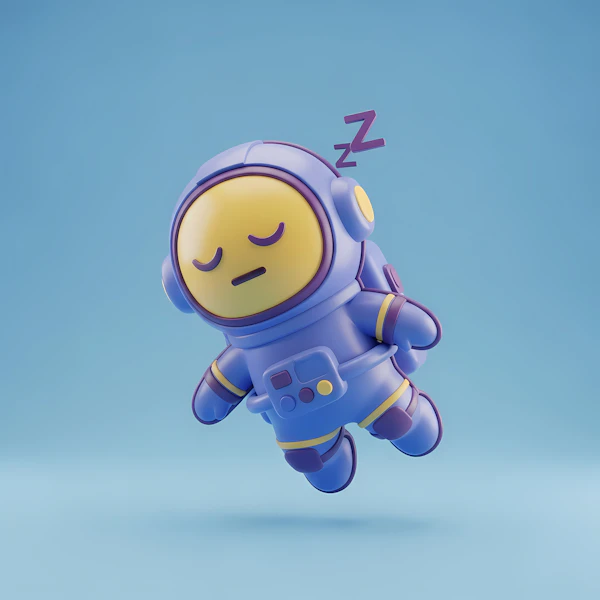 Sleeping Astronaut Art