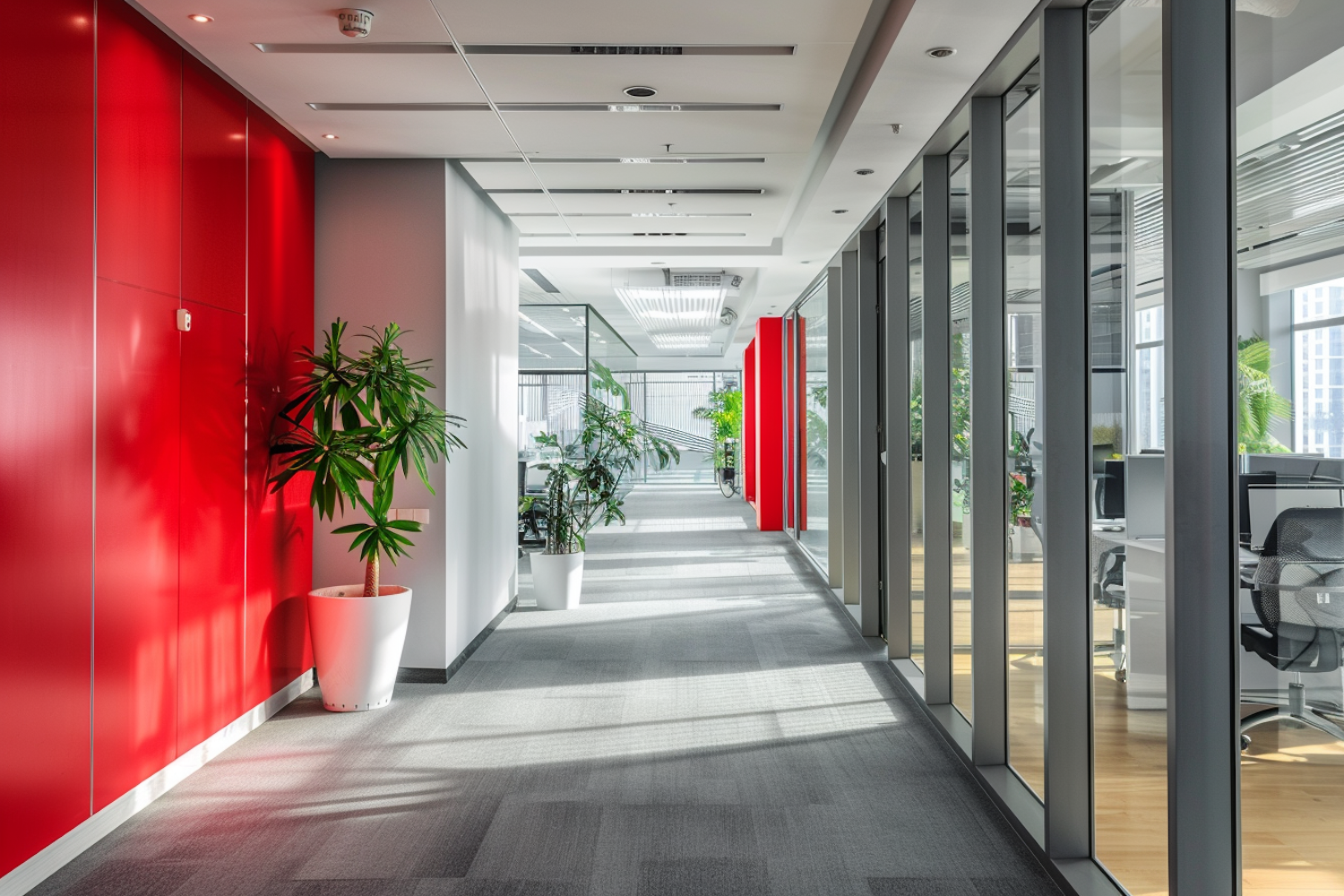 Modern Office Corridor