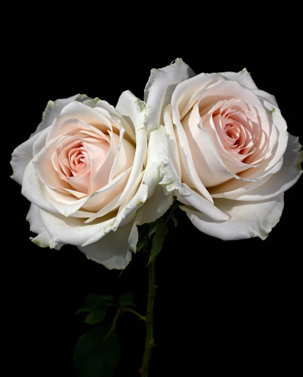 Elegant White Roses