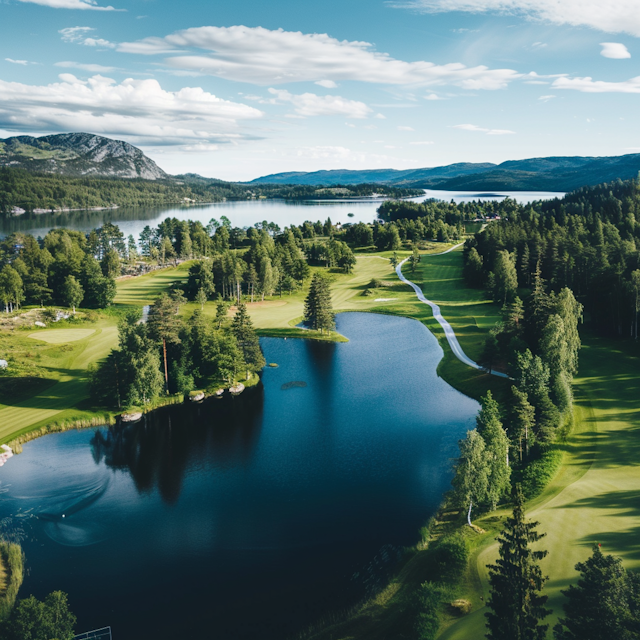 Serene Golf Course Landscape