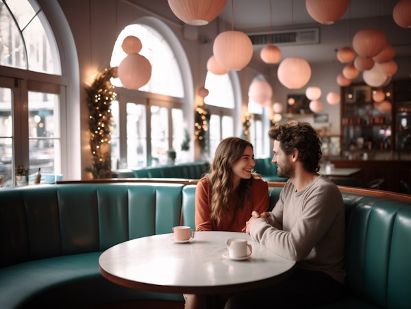 Cozy Café Conversation