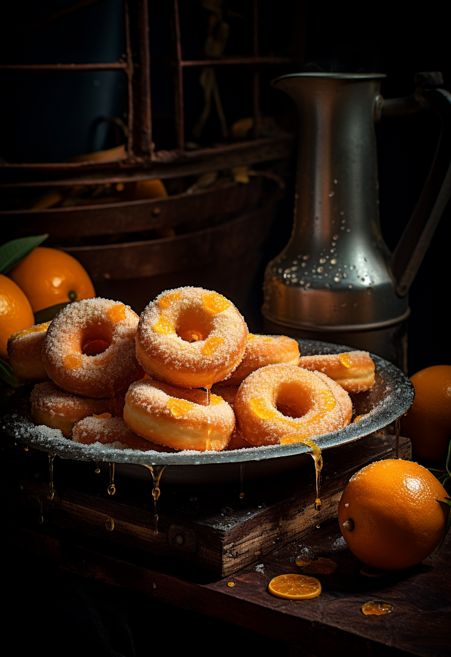 Golden Glazed Donuts with Citrus Twist