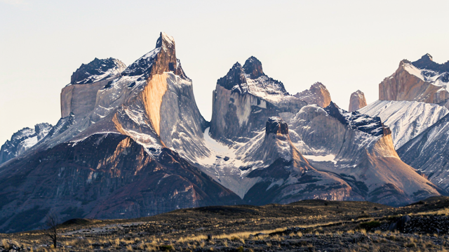 Mountain Range at Golden Hour