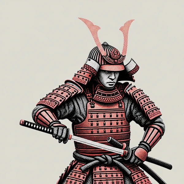 Samurai Dot Art