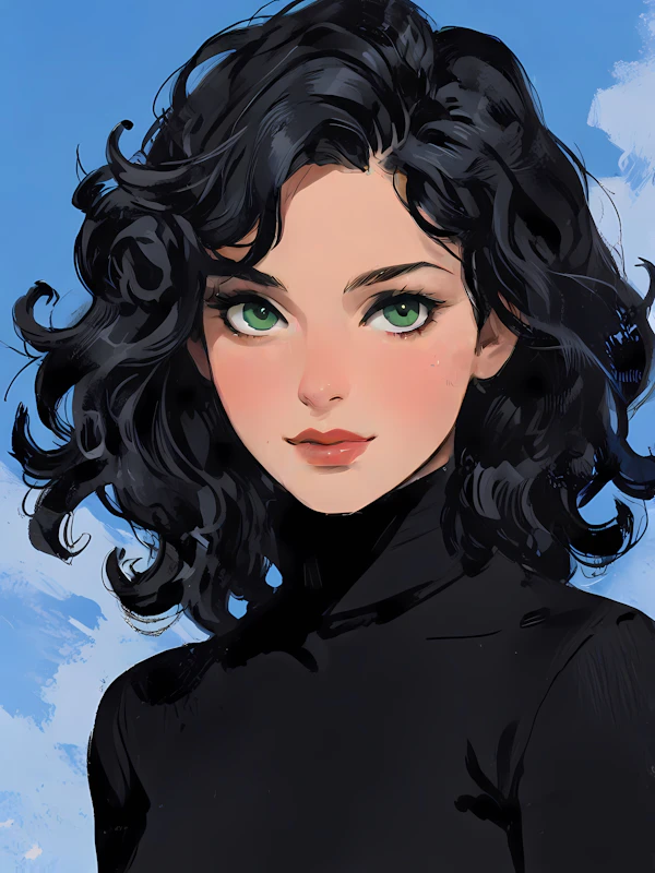 Woman with Green Eyes