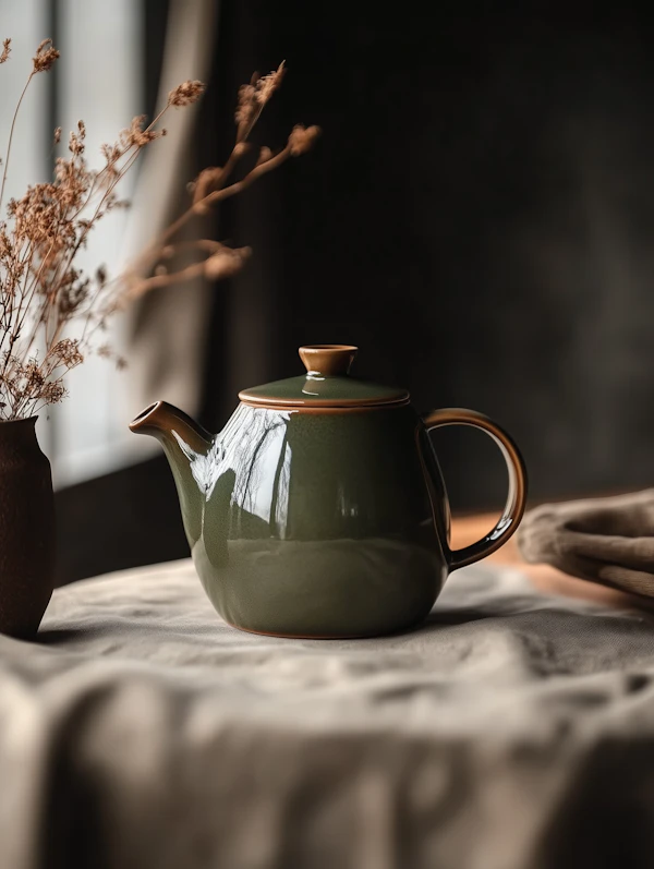 Serene Teapot Still-Life