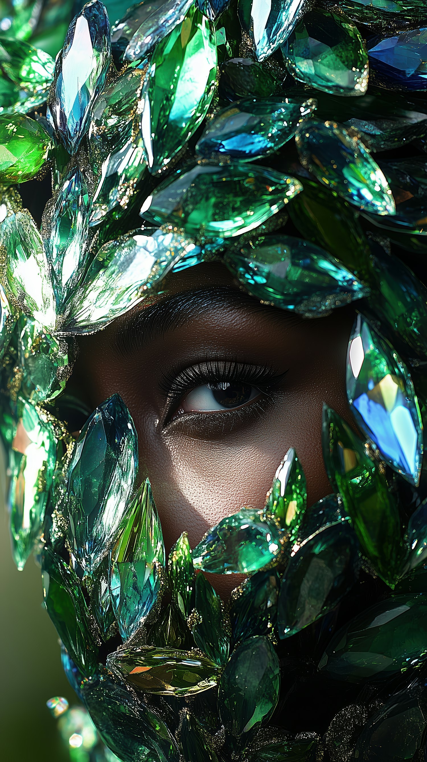 Gemstone Mask Portrait