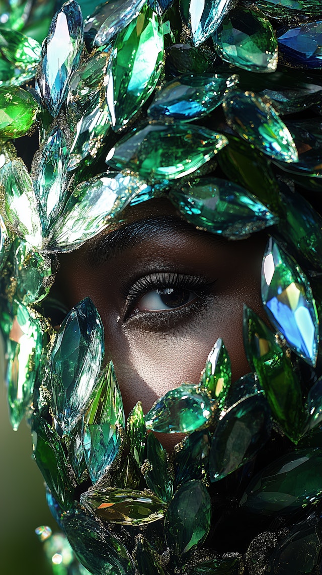 Gemstone Mask Portrait