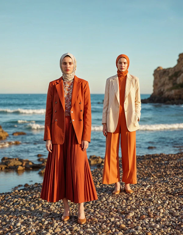 Stylish Beach Scene