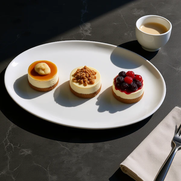 Mini Cheesecake Trio