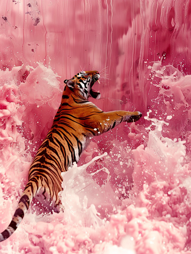 Vivid Tiger in Motion