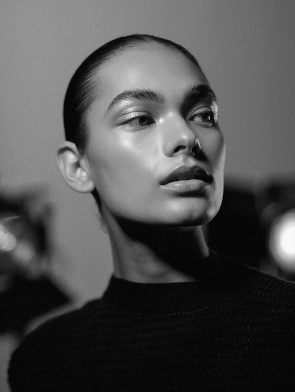 Black-and-White Portrait