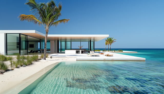 Luxurious Beachfront Property with Infinity Pool