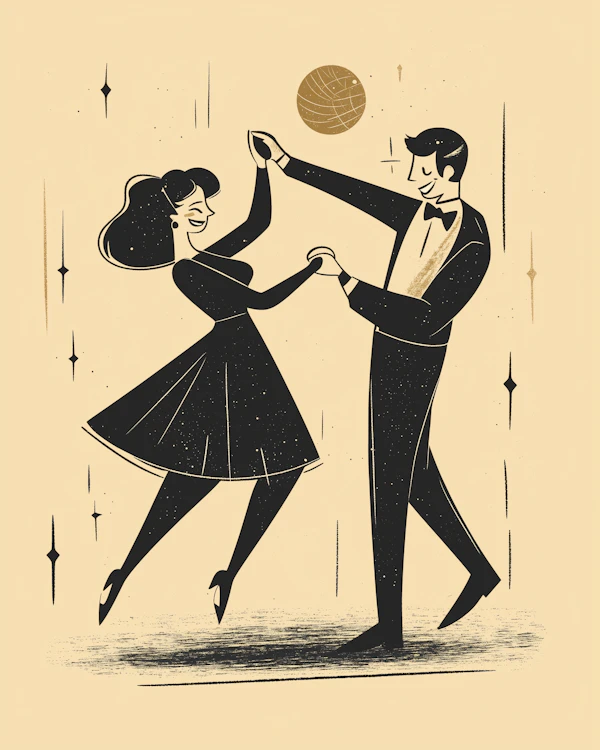 Retro Dance Illustration
