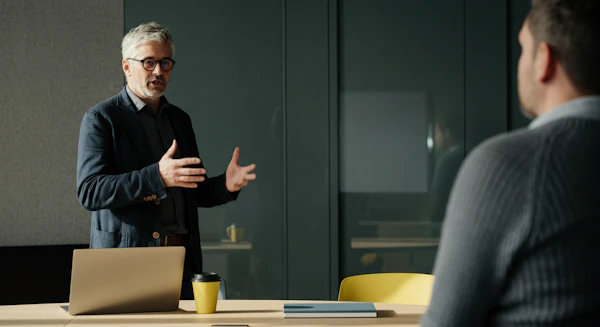 Office Discussion Scene