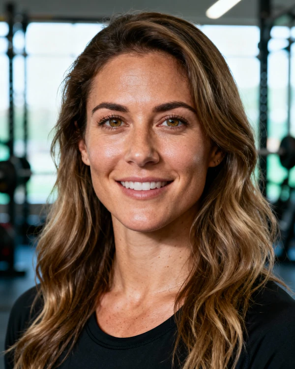 Smiling Woman in Gym
