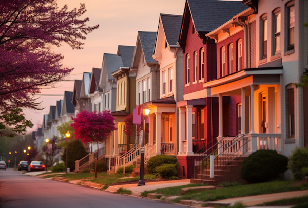 Historic Dawn on Blossom Row