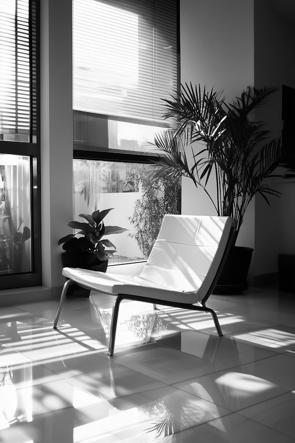 Modern Interior with Sleek Chair